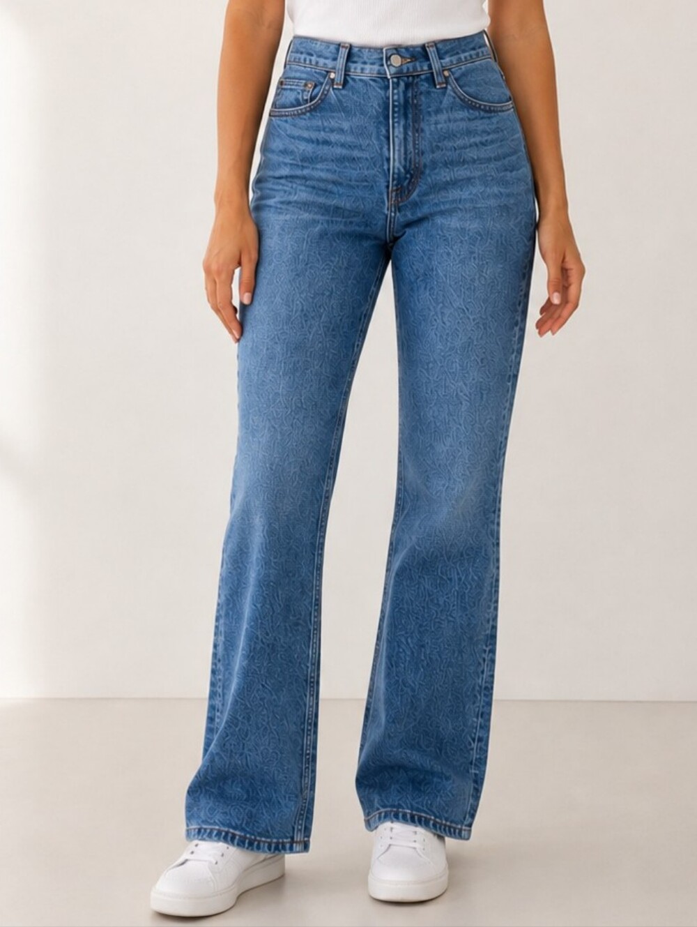 Reformation Cindy Bootleg sz 27 High Rise Long Length 34" Inseam La Jolla Wash